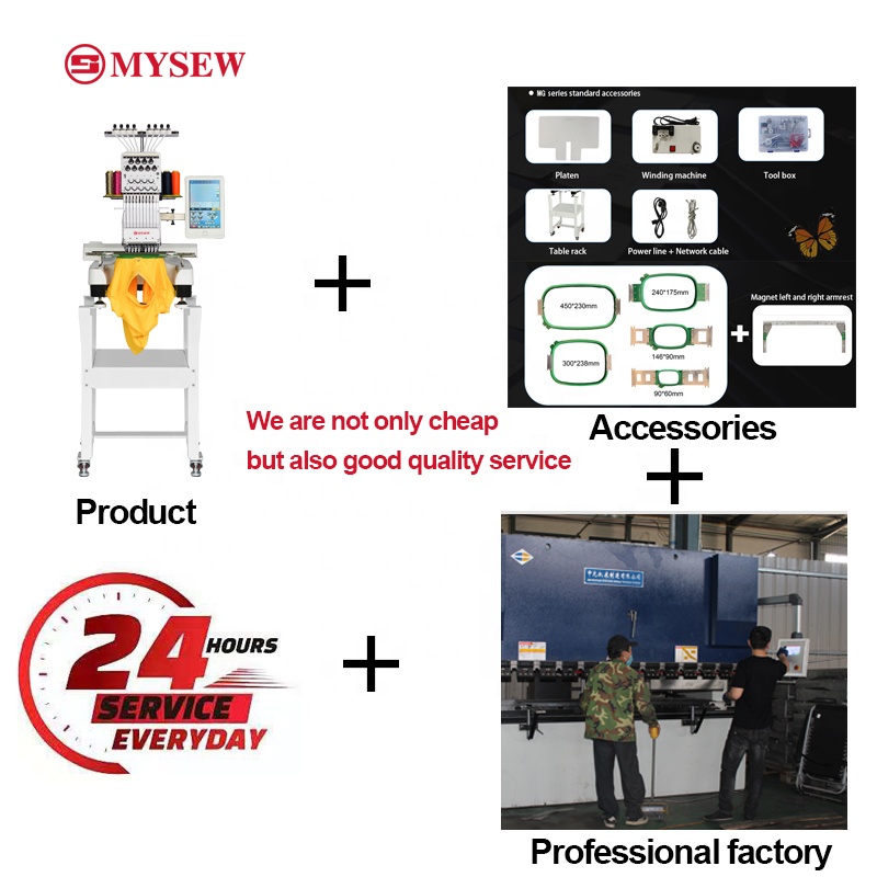 เครื่องปักหมวก รองเท้า เสื้อยื - Embroidery Hat Machine บทวิจารณ์และราคา