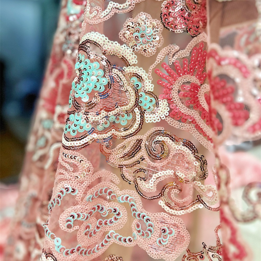 2 หลา/ล็อต ผ้าลูกไม้ปักลายดอกไ - Embroidery Wedding บทวิจารณ์และราคา