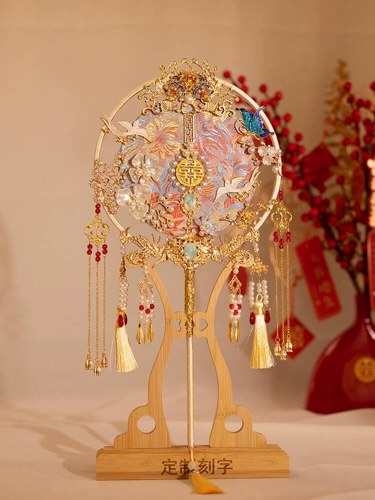 ชุดทำพัดเจ้าสาวแบบจีนทรงกลม ชุ - Embroidery Wedding บทวิจารณ์และราคา