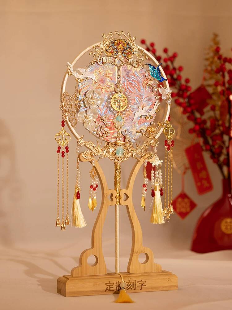 ชุดทำพัดเจ้าสาวแบบจีนทรงกลม ชุ - Embroidery Wedding บทวิจารณ์และราคา