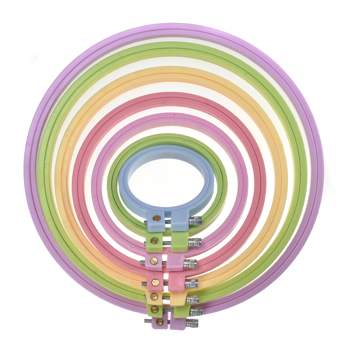 ห่วงปักผ้าพลาสติกขนาด 7-25 ซม. - Embroidery Hoop Plastic บทวิจารณ์และราคา