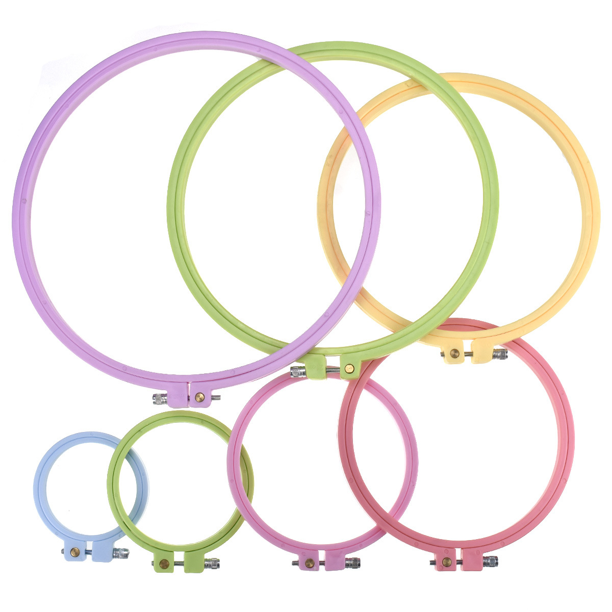 ห่วงปักผ้าพลาสติกขนาด 7-25 ซม. - Embroidery Hoop Plastic บทวิจารณ์และราคา