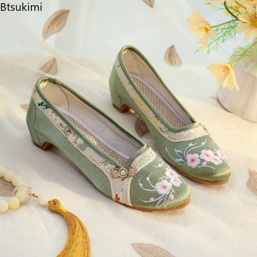 รองเท้าผู้หญิงสไตล์ชาติพันธุ์ป - Embroidery Simple บทวิจารณ์และราคา