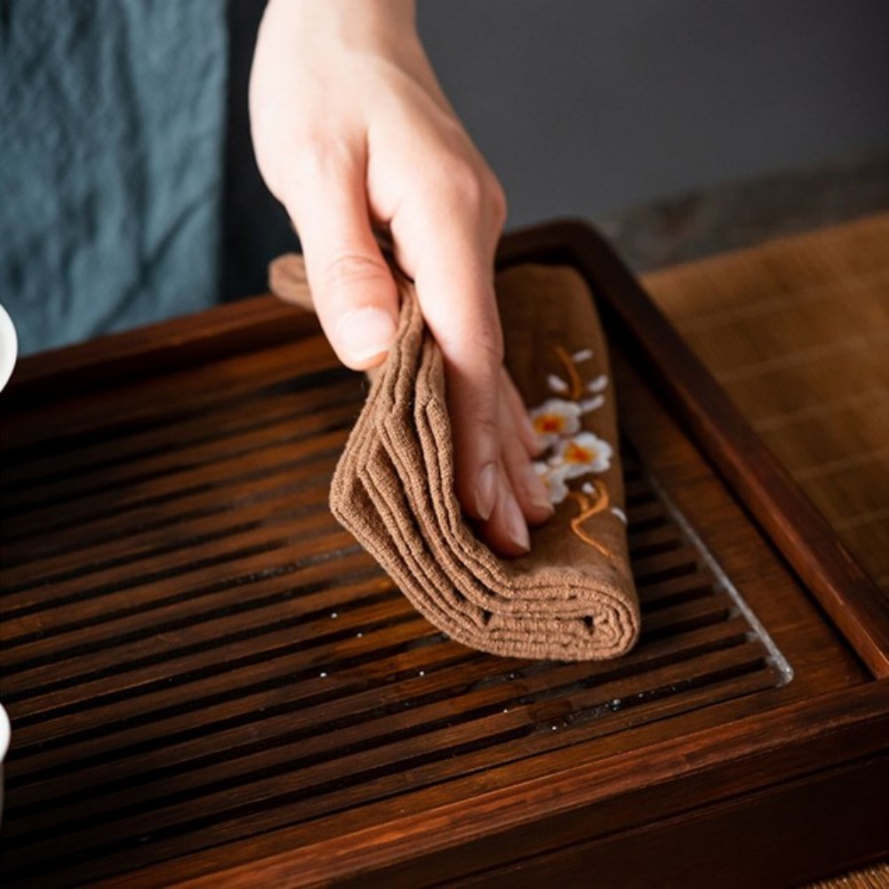 ปฏิบัติผ้าฝ้ายชาน้ําหนักเบาเย็ - Embroidery Towel บทวิจารณ์และราคา