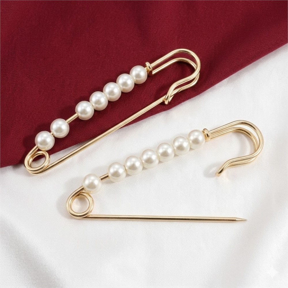 เข็มกลัดตกแต่งมุกเทียมขนาดใหญ่ - Embroidery Simple บทวิจารณ์และราคา
