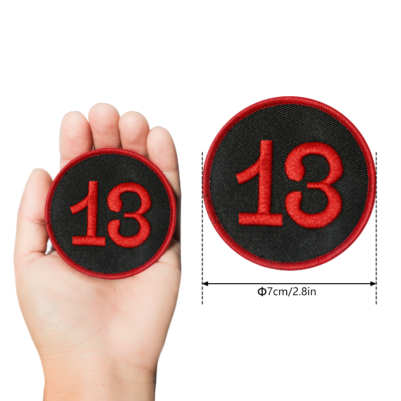 1PC หมายเลข 13 ตะขอและห่วงแพทช - Embroidery Hat Machine บทวิจารณ์และราคา
