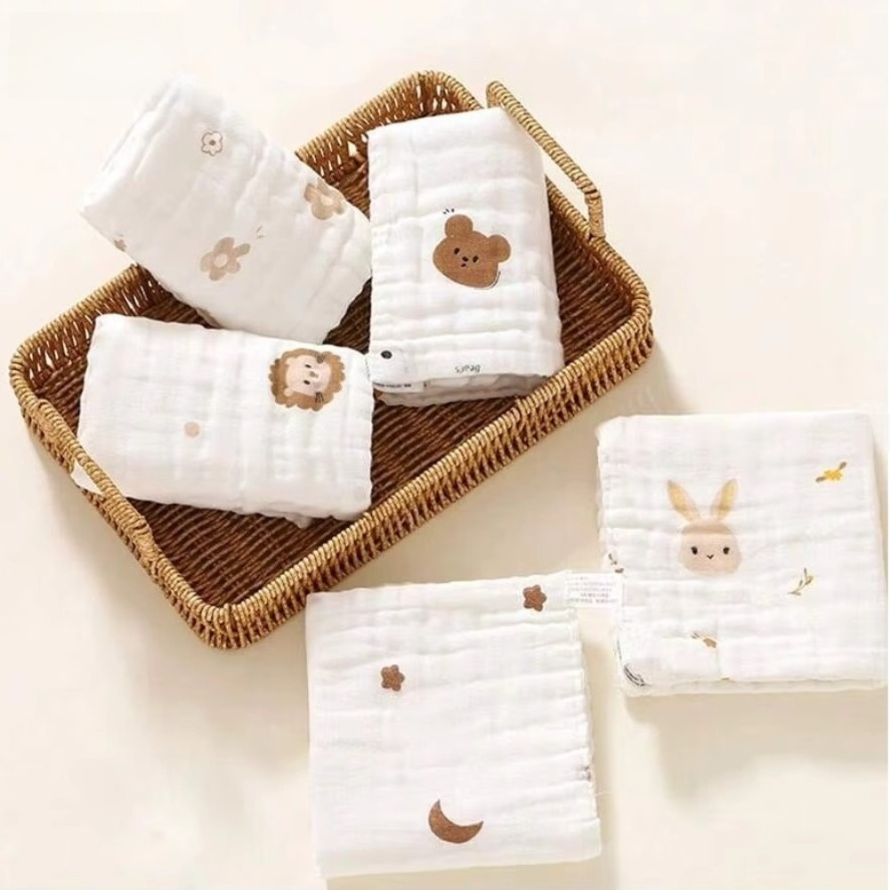 ผ้าเช็ดน้ำลายเด็กอ่อน 2 ชิ้น 6 - Embroidery Towel บทวิจารณ์และราคา