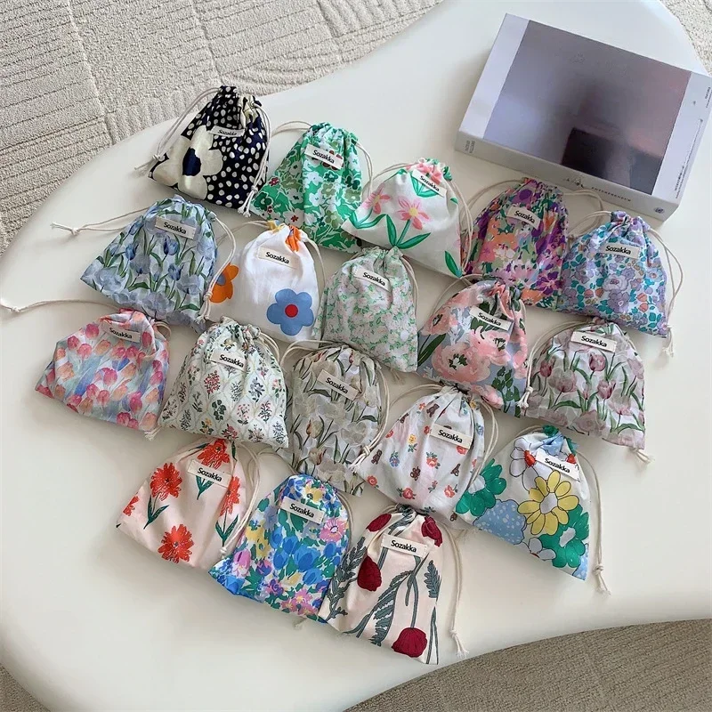 ดอกไม้ญี่ปุ่น Drawstring กระเป - Embroidery Wallet บทวิจารณ์และราคา