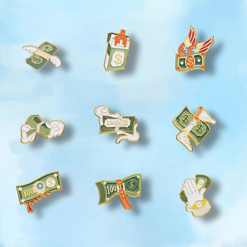 Creative Dollar เงินเคลือบ Pin - Embroidery Wallet บทวิจารณ์และราคา