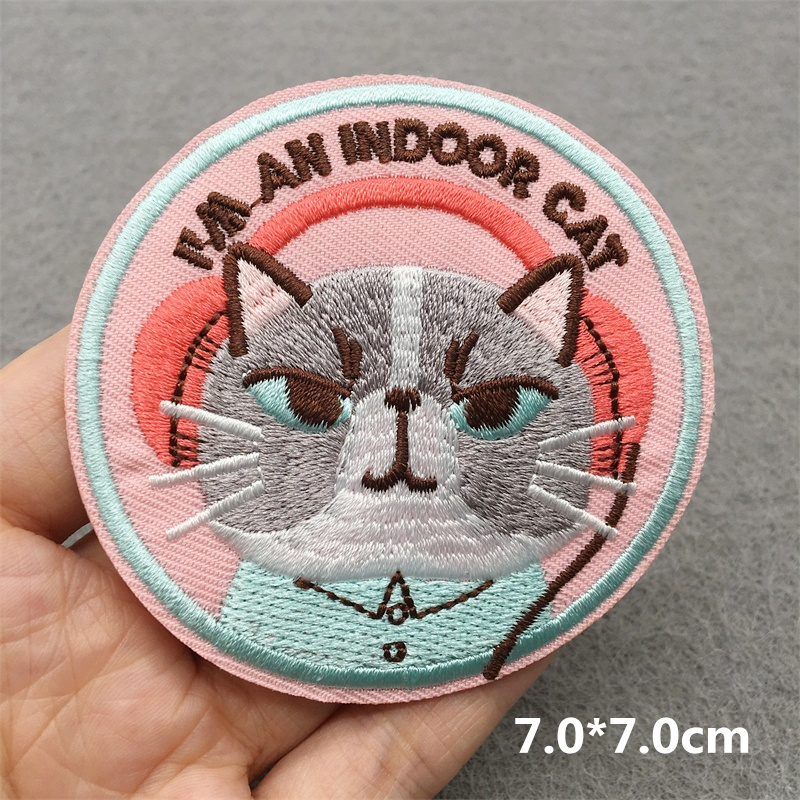ใบหน้าแมวแพทช์ปักการ์ตูนสัตว์  - Embroidery Converse บทวิจารณ์และราคา