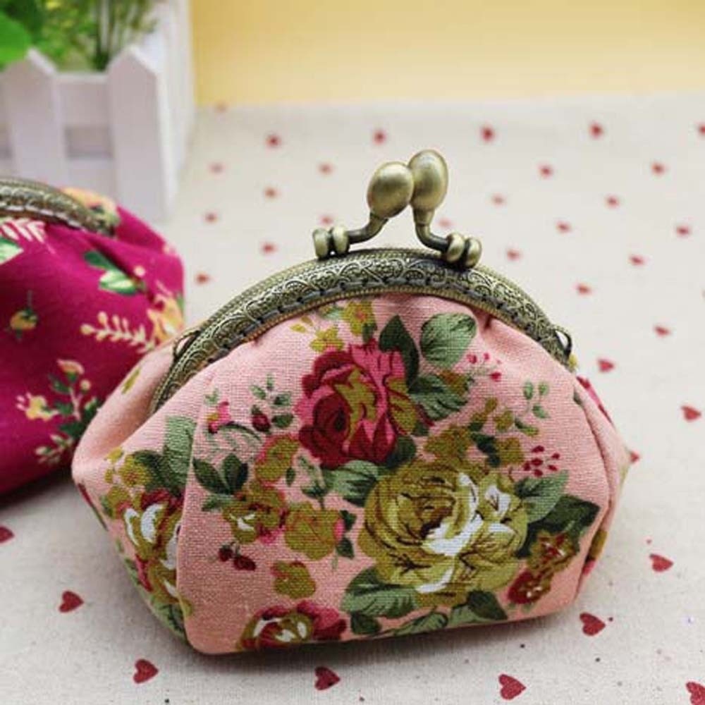 กระเป๋าใส่เหรียญแบบ Kiss Lock  - Embroidery Wallet บทวิจารณ์และราคา
