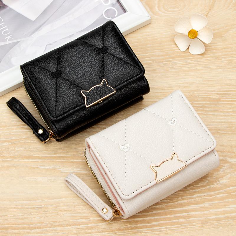 กระเป๋าสตางค์หนัง PU แบบสั้นพร - Embroidery Wallet บทวิจารณ์และราคา
