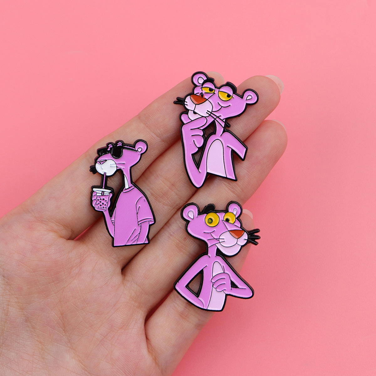 เข็มกลัดลายเสือดาวการ์ตูนน่ารั - Embroidery Textile บทวิจารณ์และราคา