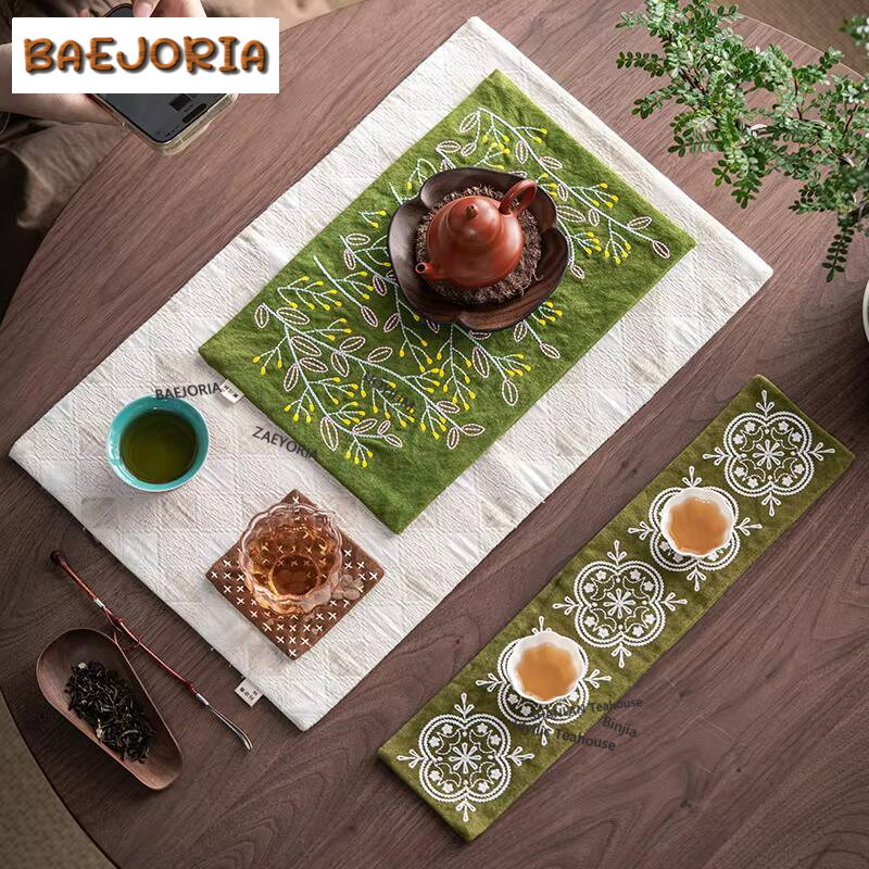 ผ้าเช็ดชาปักลายสไตล์พื้นเมือง  - Embroidery Towel บทวิจารณ์และราคา