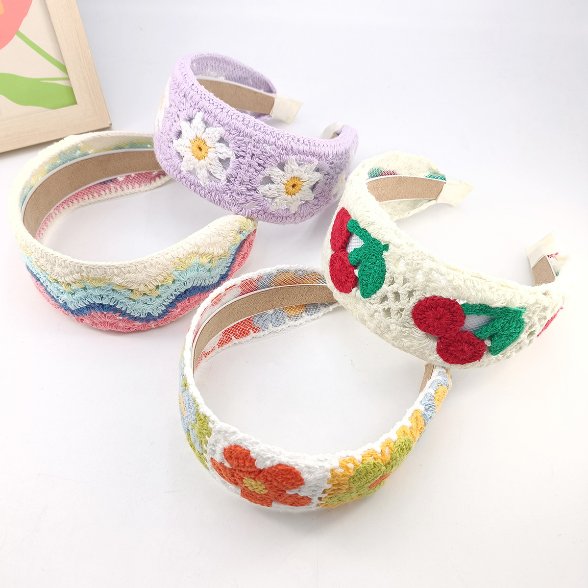 ดอกไม้หวานเย็บปักถักร้อยสาวผม  - Embroidery Hoop Plastic บทวิจารณ์และราคา