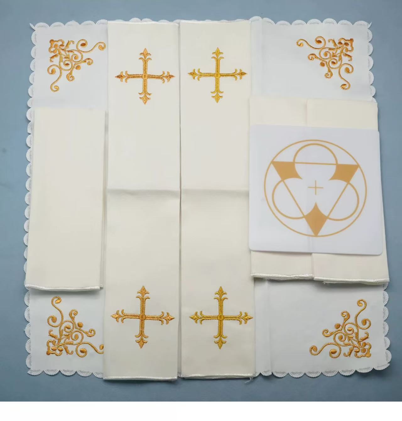 อุปกรณ์บนแท่นบูชา ผ้าปูแท่นบูช - Embroidery Towel บทวิจารณ์และราคา
